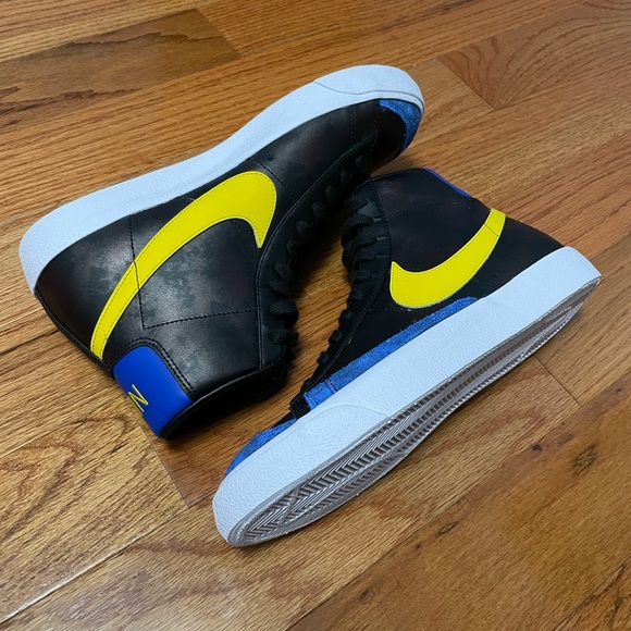 NIKE BLAZER MID '77 VINTAGE SHOES PEACE LOVE & BASKETBALL MENS SZ 9.5 DC1414 001 - Picture 7 of 12